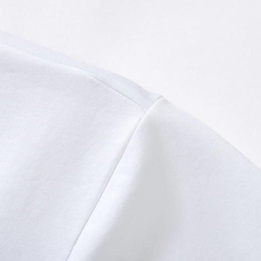 【含莱赛尔】罗蒙夏季凉感舒适男女款圆领t恤简约纯色丝光棉短袖t恤男百搭短袖 商品图9