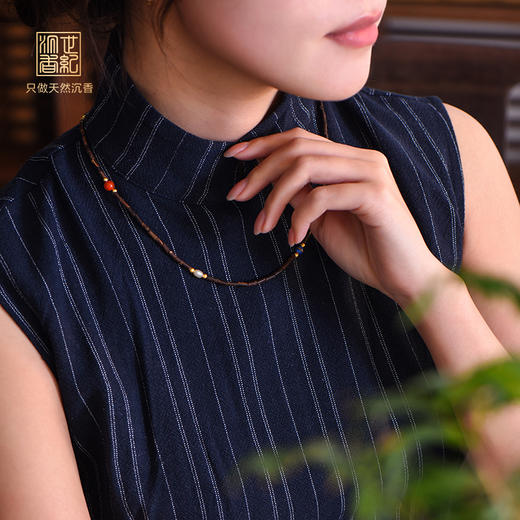 天然都蓬沉香手串 沉水级 约2.5mm 2克 SP11007 商品图1