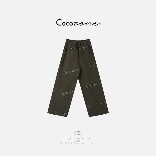 COCO ZONE 刘一一 25新款女士设计感口袋显瘦百搭休闲裤CD2A0590 商品图1