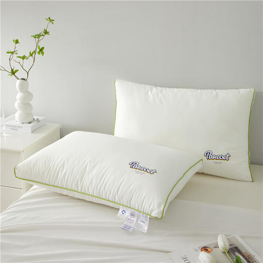 自然醒A类全棉元气彩虹枕头枕芯一对学生宿舍男女超柔软整头羽绒枕护颈椎助睡眠家用单人XK 商品图3