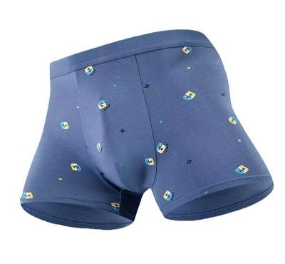 MH竹纤维男士印花平角内裤31364 商品图0