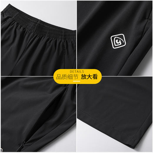 【冰丝弹力】【DK】大依优型大码男装短裤七分裤中裤弹力加肥加大大号短裤运动男士胖子 商品图1