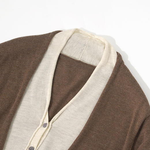 34%羊毛假两件针织开衫上衣（送皮带）  A-5753 商品图1