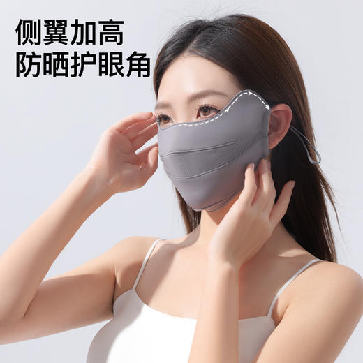 RAU 微笑冰感防晒口罩，透气网眼，舒适不勒耳防护透气口罩 商品图0