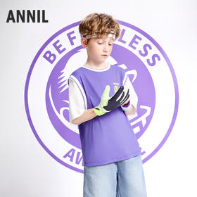 【实体店同款】男童圆领短袖上衣夏季新款安奈儿童装AB521632