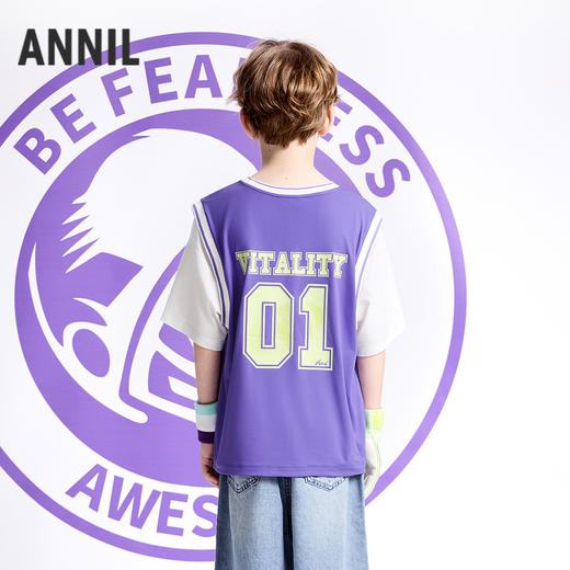 【实体店同款】男童圆领短袖上衣夏季新款安奈儿童装AB521632 商品图2