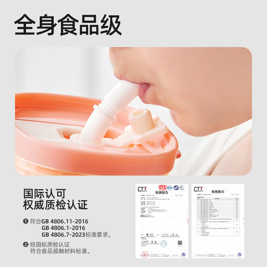 贝肽斯儿童牛奶杯宝宝喝奶瓶刻度直饮婴儿水杯吸管杯果汁杯婴幼儿 商品图2
