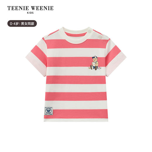 TeenieWeenie Kids小熊童装春夏男女宝宝条纹圆领短袖T恤T0RS256376I 商品图5