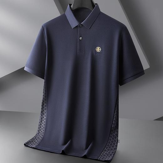 【丝光棉】【DPF】大依优型大码短袖POLO衫丝光棉半袖体恤加肥加大薄款夏装肥佬宽松休闲上衣男士 商品图2