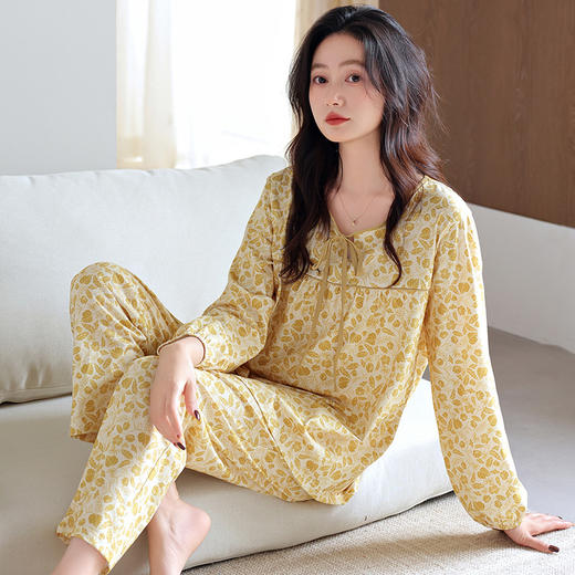 雀说 纯棉套头长袖家居服XEQ1212 商品图2