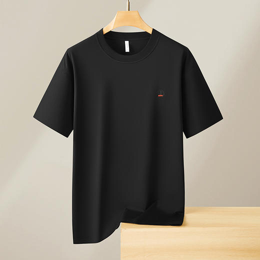 【精梳棉】【DX】大依优型大码短袖T恤圆领时尚潮流宽松潮牌加肥加大上衣男士半袖打底 商品图3