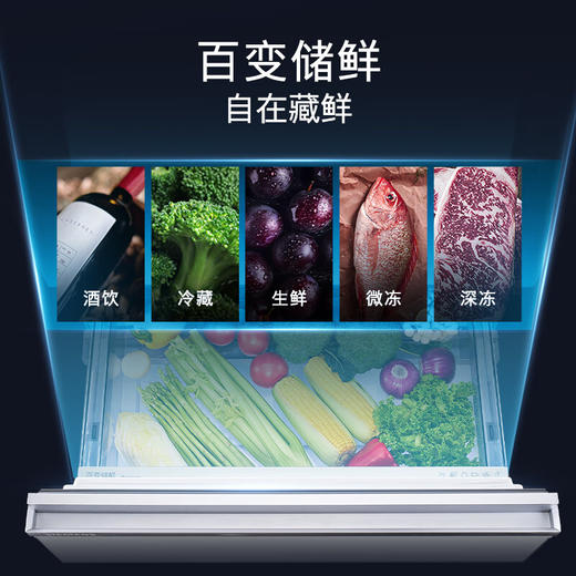 西门子（SIEMENS）【无界Pro】超氧零度舱 534升大容量多门变频零嵌电冰箱 零度生物保鲜 百变储鲜 独立双循环 KF82VA420C 商品图4