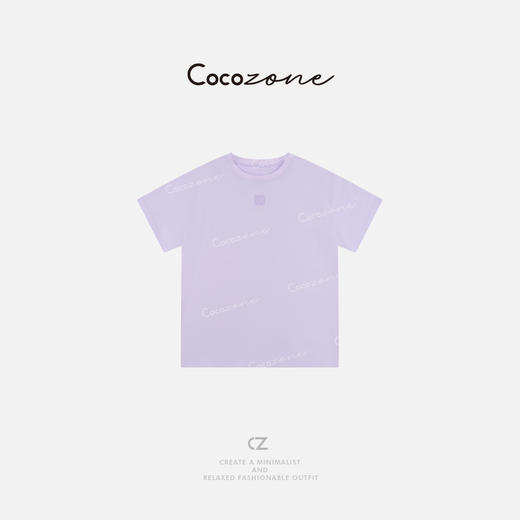 COCO ZONE 刘一一 2025新款设计感刺绣圆领短袖T恤CD2A0569 商品图0
