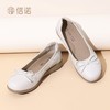 信诺真皮女鞋新款妈妈舒适单鞋软底平底脚蹬休闲中老年豆豆皮鞋子5C9811-63 商品缩略图6
