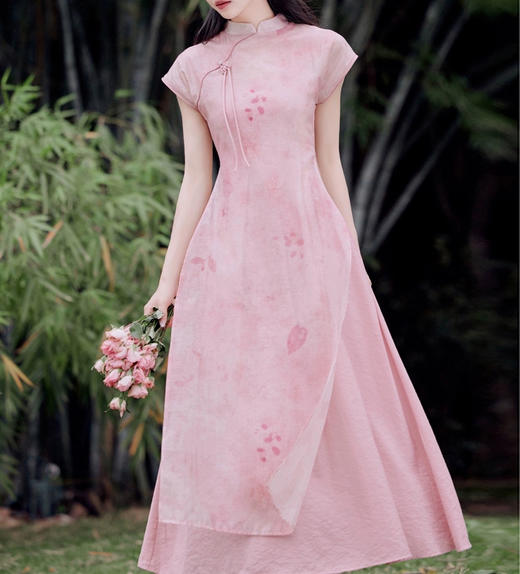 裁缝学苑AS455 新中式复古民国风旗袍改良连衣裙纸样女装套装版型图纸 商品图2