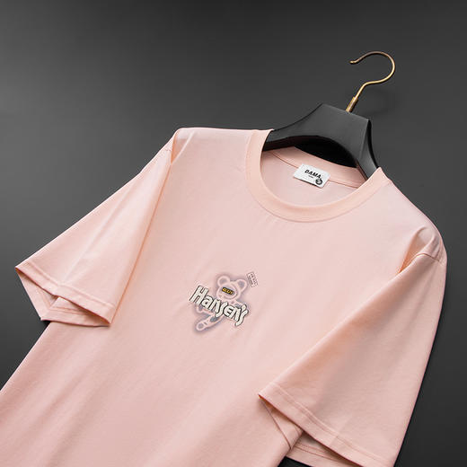 【精梳棉】【DX】大依优型大码短袖T恤圆领时尚潮流宽松潮牌加肥加大上衣男士半袖打底 商品图5