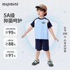 【凉感抑菌 】【90-140】【MQDmini】男童夏季短袖t恤儿童撞色印花上衣 商品缩略图10