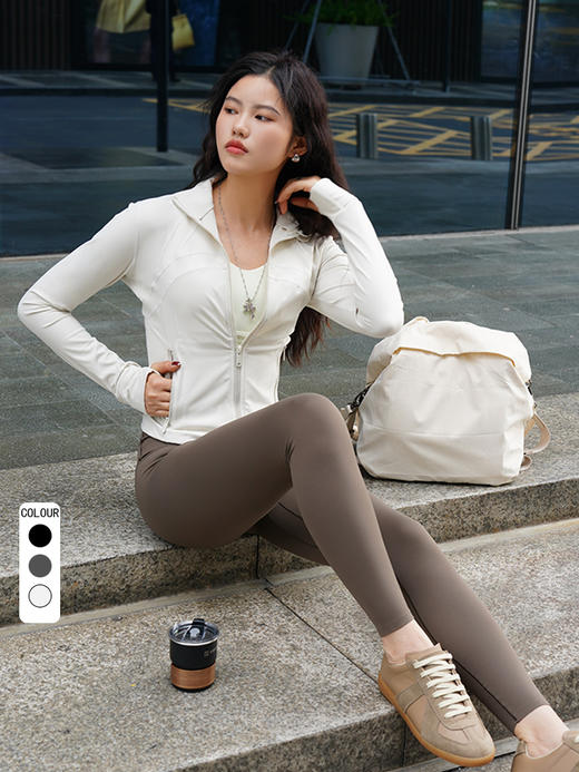 哈瓦塔高士线（短款）精品瑜伽外套H340132 商品图4