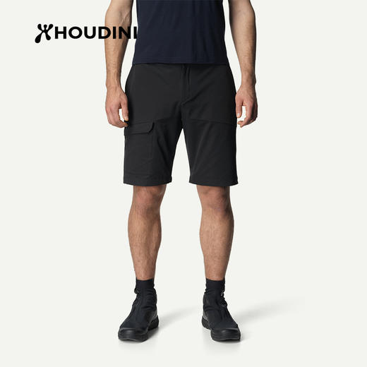 HOUDINI胡丁尼 Go Shorts 走起 男户外轻薄弹力宽松休闲徒步短裤 860029 商品图3