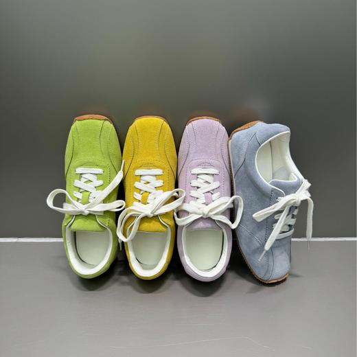 时髦精复古！ 2025真皮圆头系带软底德训鞋女阿甘鞋平底休闲运动鞋！ 商品图1