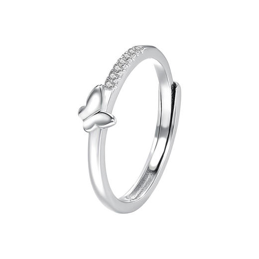 【遇蝶】s925纯银冷淡风蝴蝶戒指【YXS-K2190】 商品图4