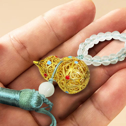 普陀山招财串珠镂空葫芦挂饰 商品图2