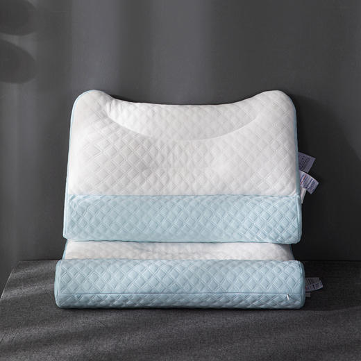 自然醒高分子软管记忆棉牵引颈椎枕头护颈椎助睡眠护颈枕芯单人家用颈椎专用枕XK 商品图1