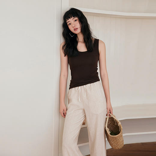 【BHH】【任选2件 单件不发】【黄金三角！羊毛×兰精天丝】ROW款平替春夏打底背心  WJ-9961 商品图6