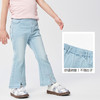 巴拉巴拉童装儿童长裤女童牛仔裤开叉喇叭裤夏季裤子凉感时髦百搭 商品缩略图3