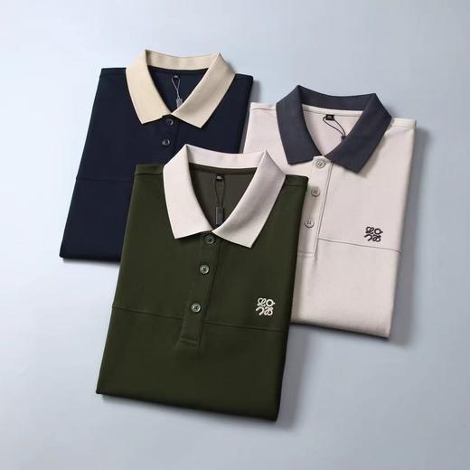 撞色男士休闲上衣夏季款短袖简约polo衫翻领商务休闲男装   YH-ZX3197* 商品图1