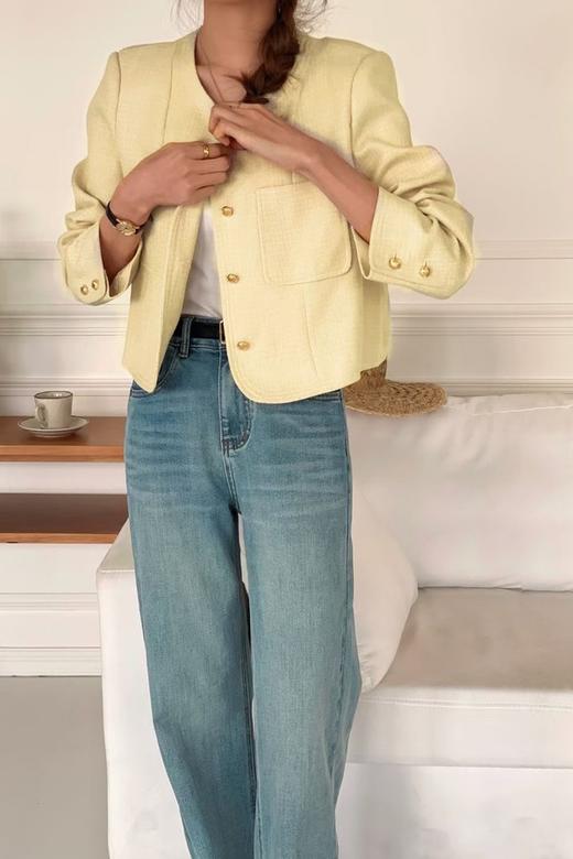 LNNNS 杏色韩系简约短款外套 19871 商品图3