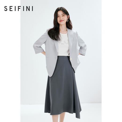 【商场同款】诗凡黎西装2023年夏新款通勤风西服外套女3E4210701 商品图0