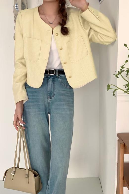 LNNNS 杏色韩系简约短款外套 19871 商品图1