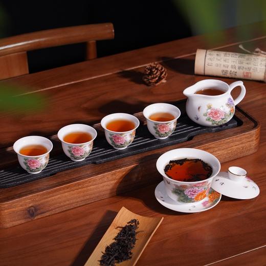 【明孝陵博物馆馆藏】《国色天香》重工粉彩茶具套装 牡丹大王张松茂、粉彩女王徐亚凤双大师联袂之作 商品图6