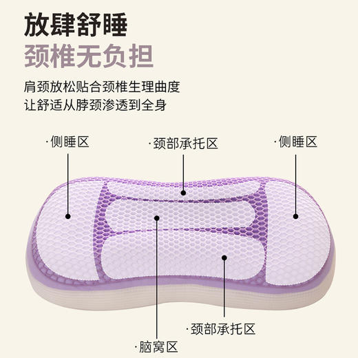自然醒凉感TPE猫肚释压羽丝枕头一对装无压护颈椎助睡眠单人午睡整头芯成人家用枕芯XK 商品图2