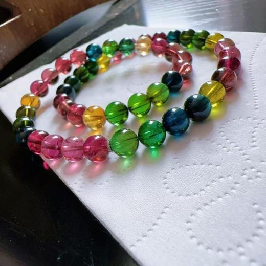 7mm-8mm多圈彩虹碧玺手串 商品图3