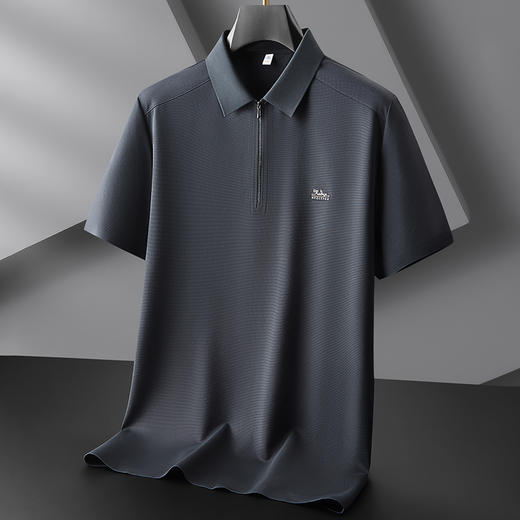 【冰丝弹力】【DKP】大依优型大码短袖Polo衫翻领T恤休闲短袖男宽松T恤上衣胖子 商品图6
