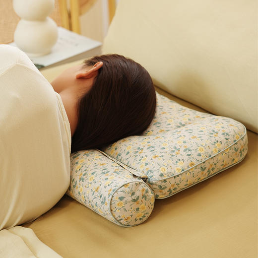 复古碎花系列分区枕头护颈椎助睡眠专用荞麦皮成人睡觉家用单人 商品图2