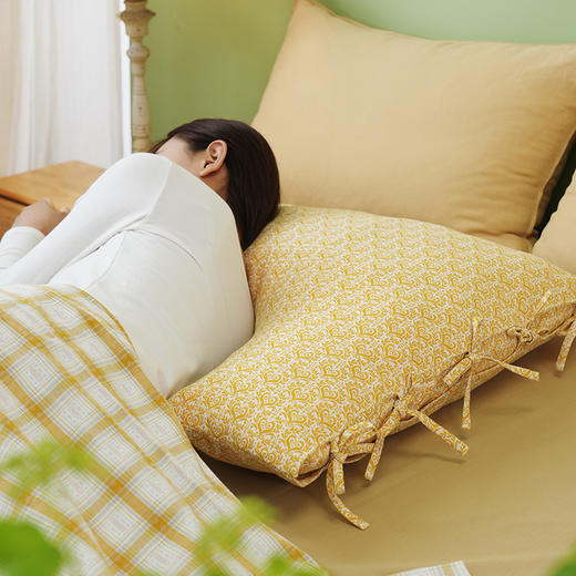 心形花束系列侧睡U型枕护颈椎助睡眠荞麦壳皮成人睡觉家用U型抱枕可拆洗 商品图4