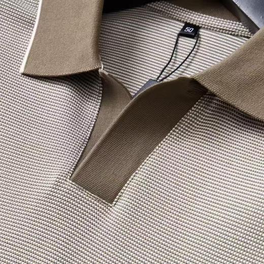 简约高端轻奢商务休闲翻领短袖亲肤舒适男士无纽扣polo衫   YH-BLC5050* 商品图3