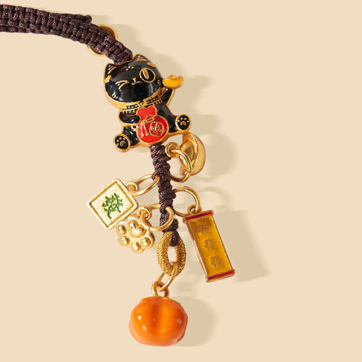 大英博物馆 巴斯特系列 柿柿如意 钥匙扣挂件 商品图1