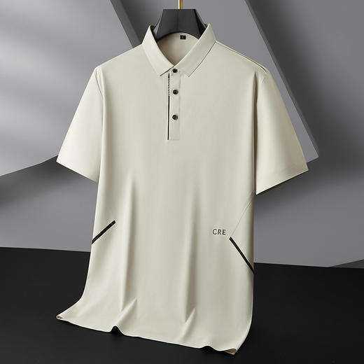 【冰丝】【DDP】大依优型大码短袖POLO衫速干弹力运动半袖体恤宽松休闲加大号上衣男士 商品图5