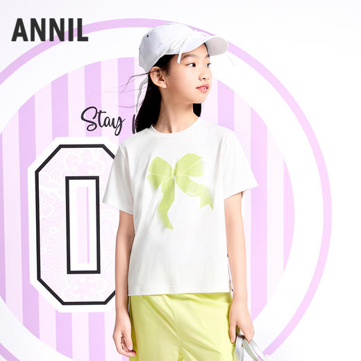 女童短袖针织衫夏季新款安奈儿童装实体店同款AG521658 商品图1