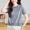 馥迦经典条纹圆领T恤 商品缩略图3