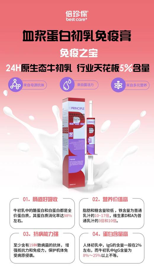 血浆蛋白初乳免疫膏 商品图5