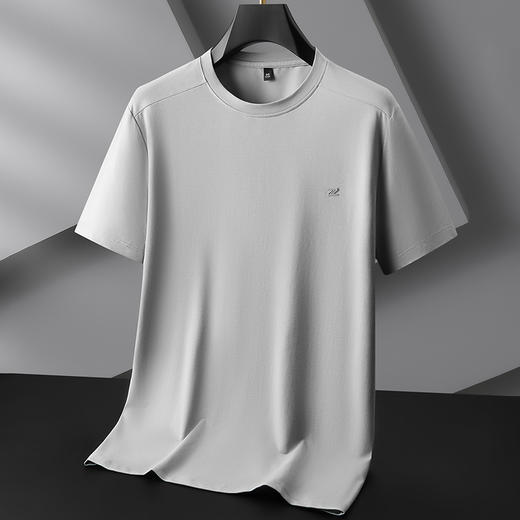 【棉质】【DKP】大依优型大码圆领短袖T恤轻奢休闲短袖男宽松T恤上衣胖子半袖 商品图3