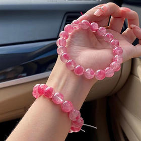 <有书独家>【非你莫属❗蔷薇辉石樱花雨手链】天然水晶晶体透亮，颜色超级少女心，玉化玫瑰蔷薇石花瓣水晶手串礼物桃花QQ