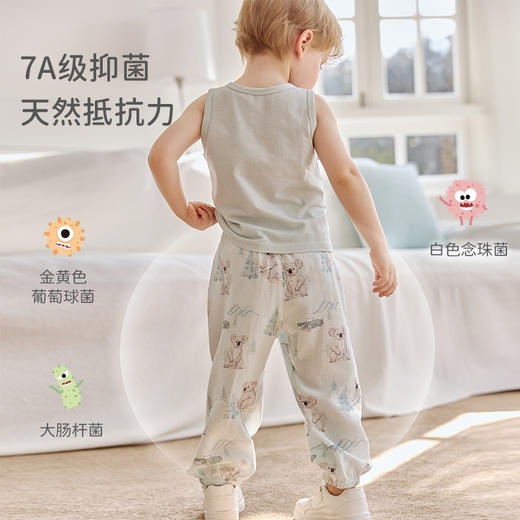 【2025年春夏新品】i-baby/英伦宝贝童梦奇境夏令乐园儿童纱布防蚊裤宝宝灯笼裤 春夏季婴幼儿纱布长裤透气 商品图4