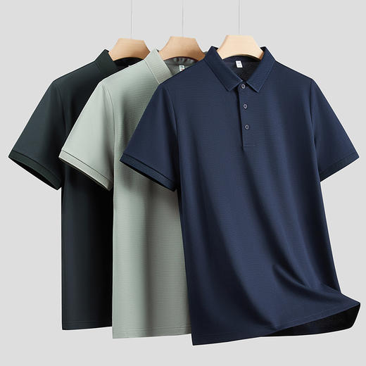 【冰丝弹力】【DKP】大依优型大码短袖Polo衫翻领T恤休闲短袖男宽松T恤上衣胖子 商品图2