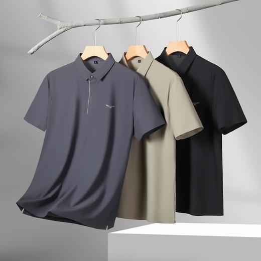 【无痕弹力】【DK】大依优型大码短袖POLO衫加肥加大半袖体恤夏季款肥佬宽松商务休闲百搭上衣男士胖子 商品图1